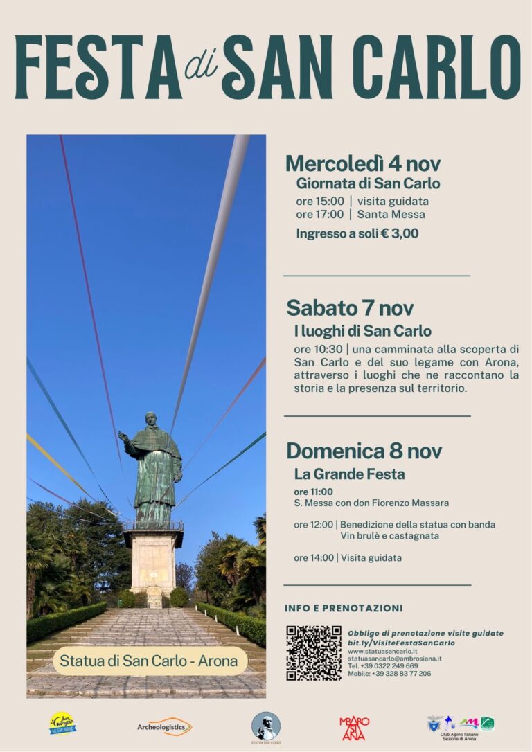Arona: una settimana di celebrazioni per San Carlo